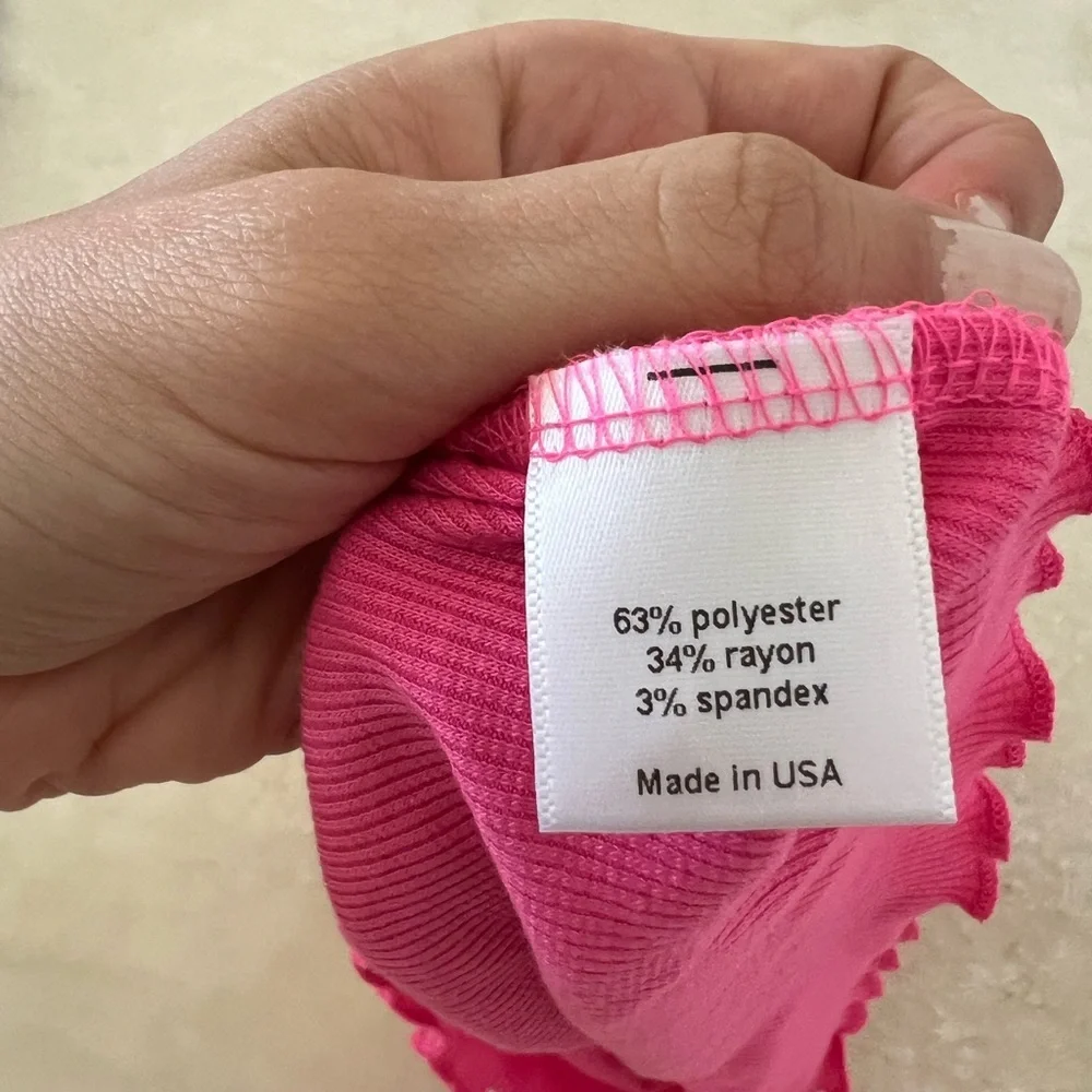 Pink VS & Knit Riot Cropped Top - Picture 4 of 4